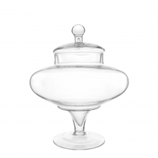 LARGE BOTTOM GLASS JAR (L)